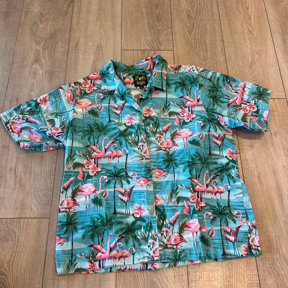 Vintage bennys Tropical Flamingo Short-Sleeve